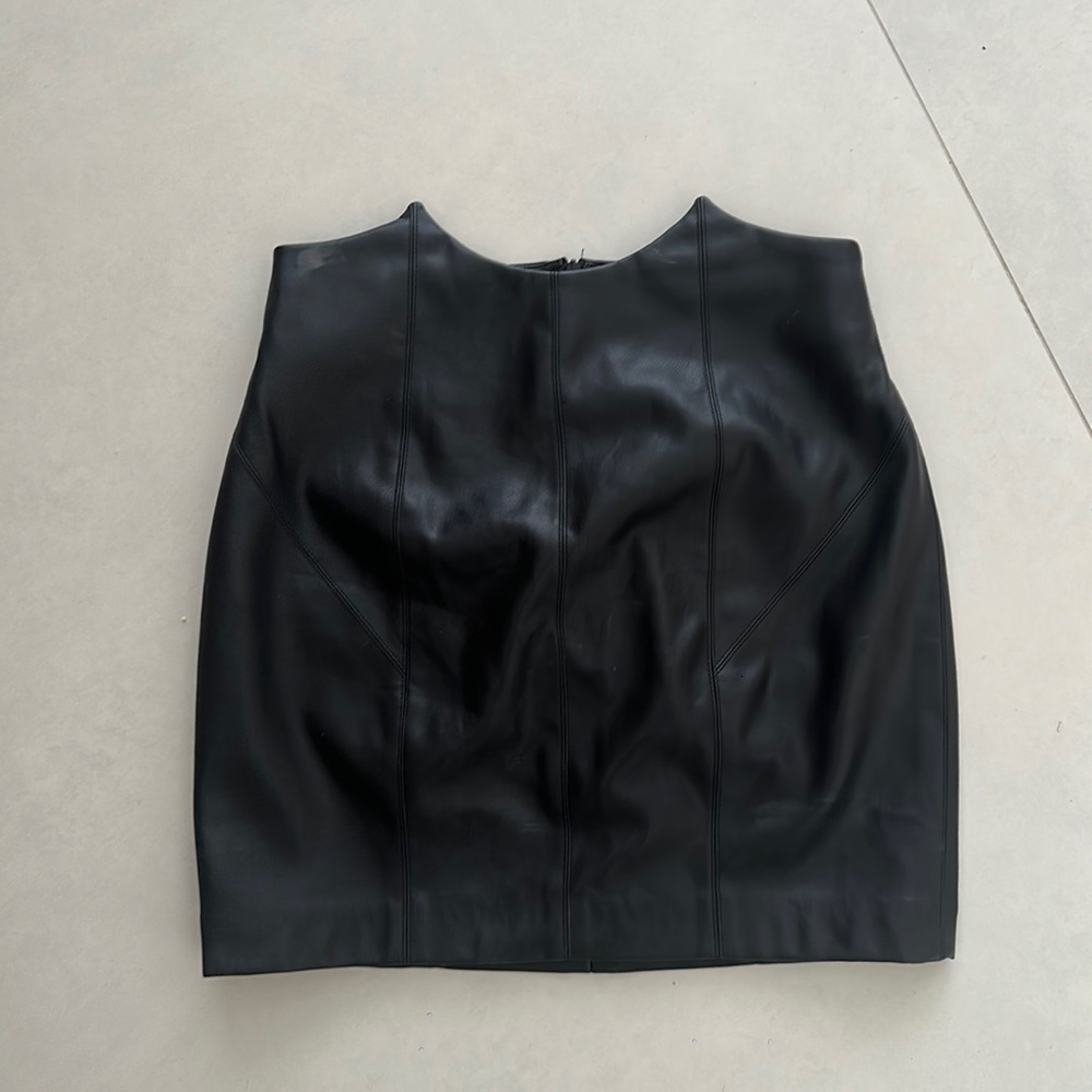 NBD vegan leather skirt S